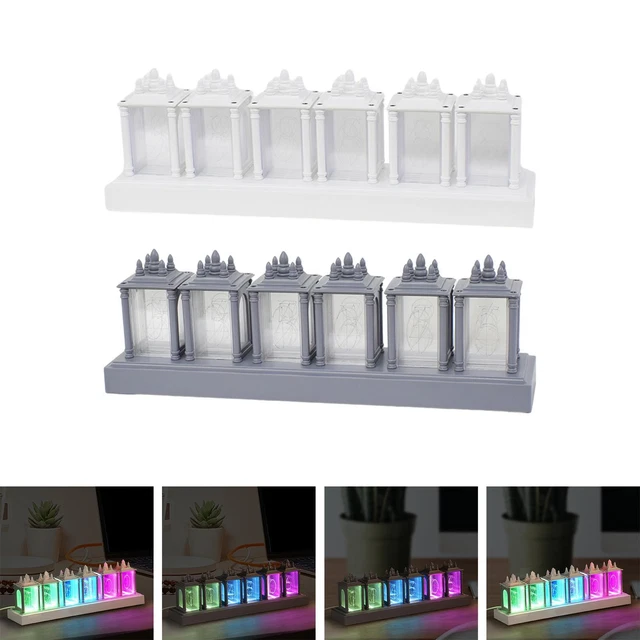 NIXIE TUBE CLOCK RGB Desk Clock for Desktop Home Decoration Birthday