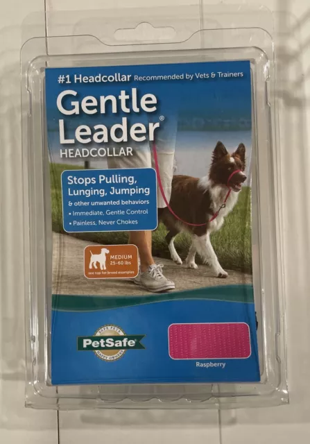 PetSafe Gentle Leader Head Collar Raspberry Pink M Medium 25-60 lbs