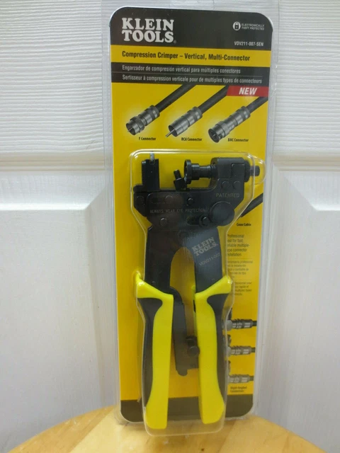 Klein Tools VDV211-007 Vertical Multi-Connector Compression Crimper