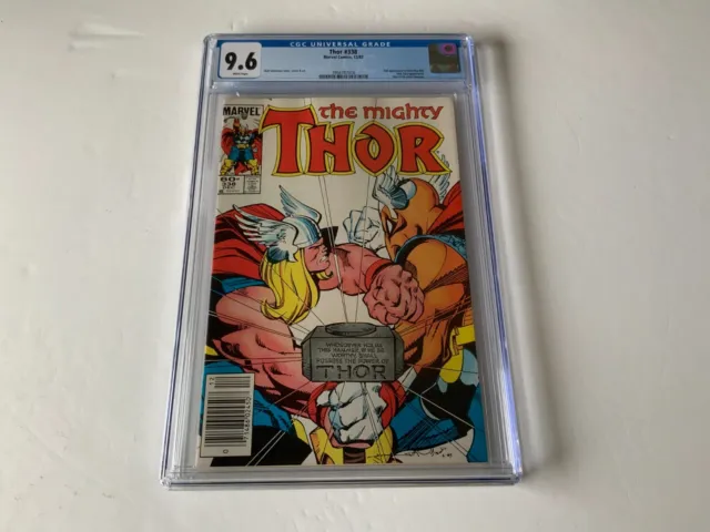 Thor 338 Cgc 9.6 Newsstand White 2Nd Appearance Beta Ray Bill Marvel Comic 1983