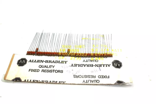 50x Original Allen Bradley 3.3K 3300Ω Ohms 1/4W 0.25W Kohlenstoff Kom Resistors