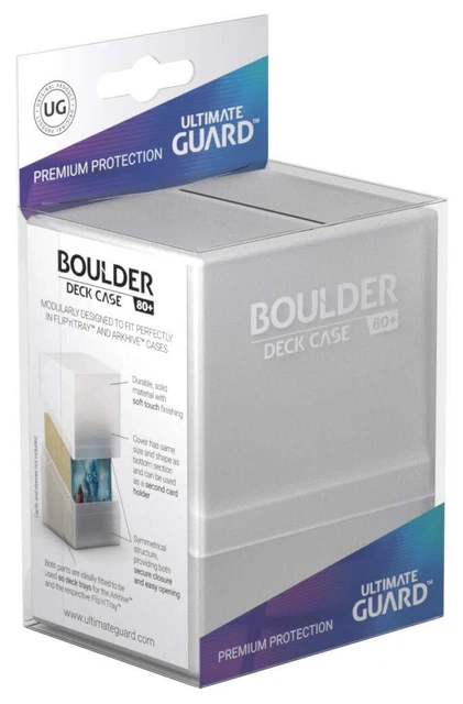 Ultimate Guard UGD010681 Boulder Deck Case 80+ Standard Size Box, Frosted, S Fro