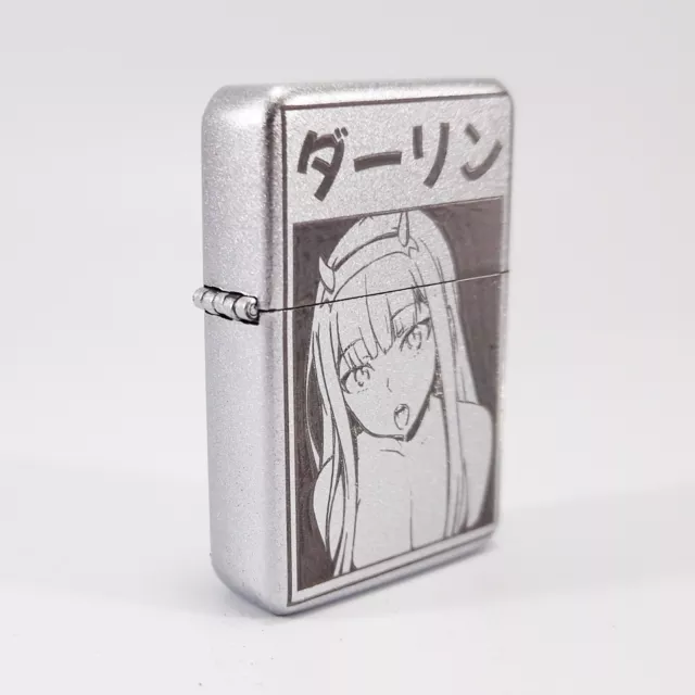 BRAND NEW -  DESIGNED BRUSHED STYLED CIGARETTE PETROL LIGHTER - Darlin