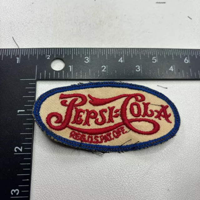 VTG Antique PEPSI:COLA (old colon, NOT hyphen version) Soda Pop Cola Patch411O