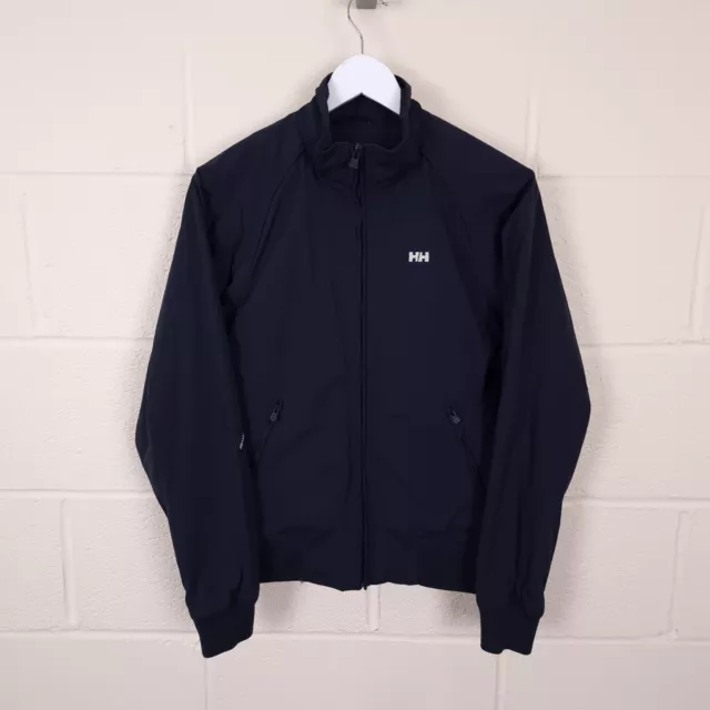 HELLY HANSEN Bomber Jacket Mens S Small Sailing Lined Lightweight Full Zip Navy