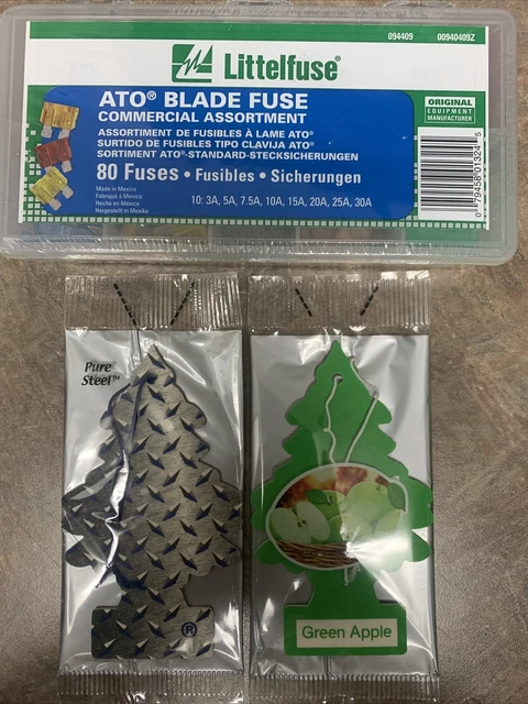 Littelfuse 94409 ATO Blade Fuse Commercial Kit 80Pc Set Sturdy Storage Container