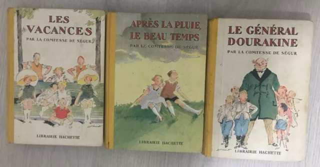 Lot de 3 livres - Comtesse de Ségur - Librairie Hachette