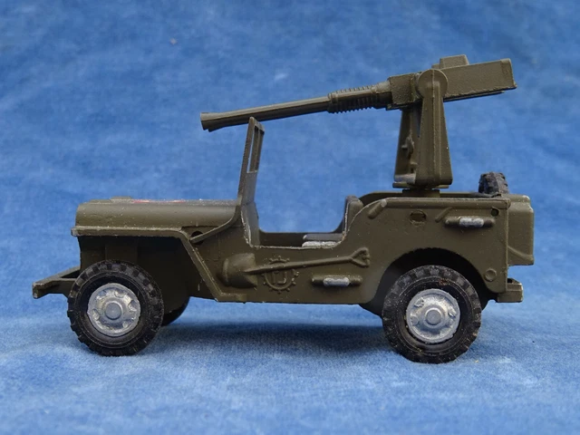 France Jouet - Gevarm - Jeep Willys Lance Missiles Avec Canon - 1/43