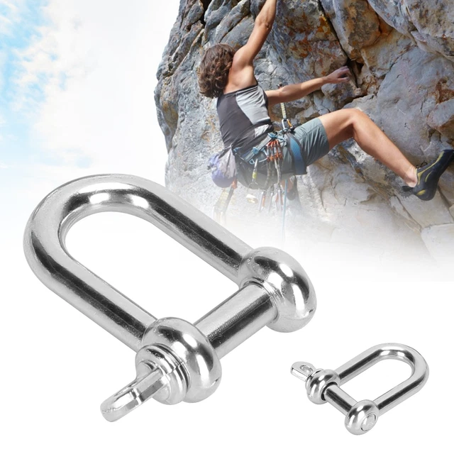 02 015 grillete de arco extraíble en forma de arco grillete de carga ligero para Paracord