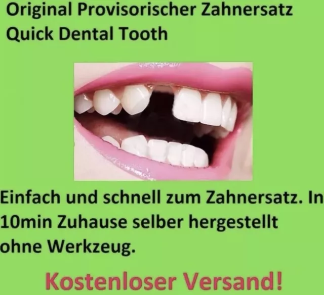 2 x Provisorischer Zahnersatz Zahnprothese     auch für gebrochene Zähne Gebiss✨