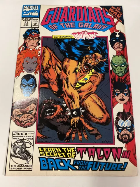 Guardians of The Galaxy 27 Crossover Infinity War With The Inhumans 1992 "LN"