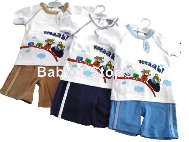 Baby Boys Shorts & TShirt Set Summer Outfit 6-12 12-18 18-23 Months 2 Piece Set