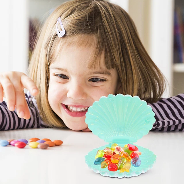 20 pezzi scatola cioccolatini plastica matrimonio mini conchiglia