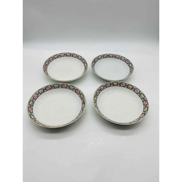 ANTIQUE C TIELSCH & Co CT ALTWASSER SILESIA - Set of 4 Bowls - 7"