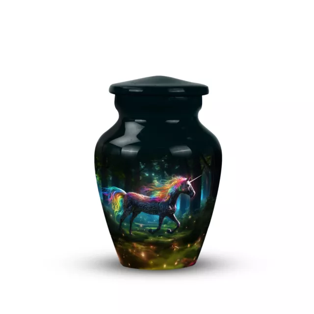 Urn for Human Ashes Small Unicorn Cremation Urns 3" Keepsake Burial Memorial Urn