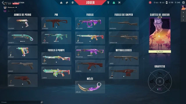 Compte Valorant ( +20 Skins) 60€ Only Paypal CONTACTER AVANT ACHAT