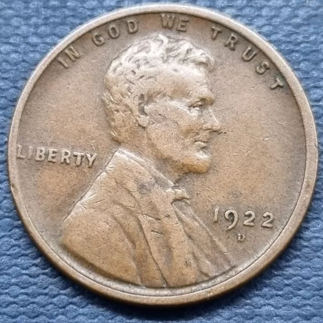 1922 D Wheat Cent Lincoln Penny 1c Better Grade XF #67409