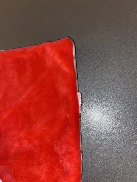 doudou plat lapin gris rose rouge étoile obaibi okaidi   neuf 3
