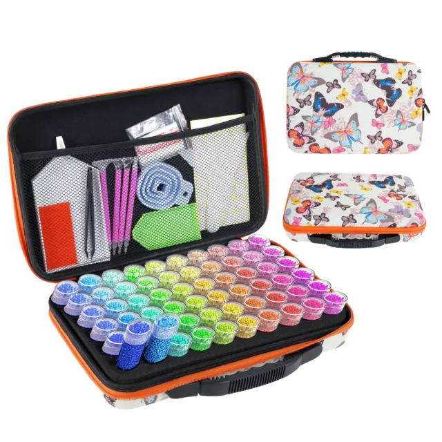 60Slots Diamond Painting Accessories Embroidery Storage Box Case-Nail Art Beads☾ 2