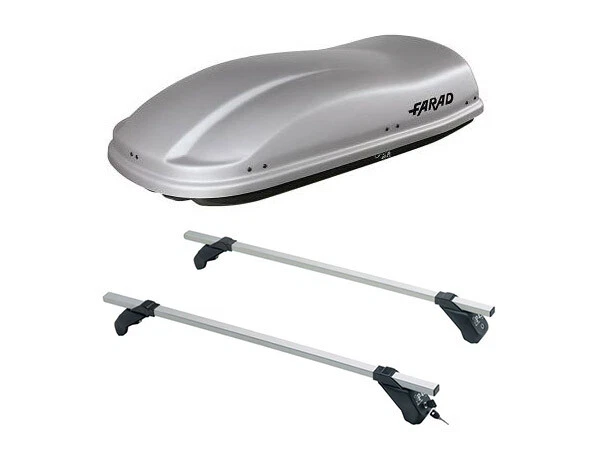 Coffre De Toit Aluminium 400 Litres Pour VW Touareg 7P5 (à Partir De 2010) - Verrouillable - Kit Complet