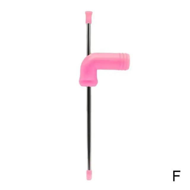 Pink Beer Snorkel Funnel Drinking Straw Entertainment Bar Party Games BEST  Z H8