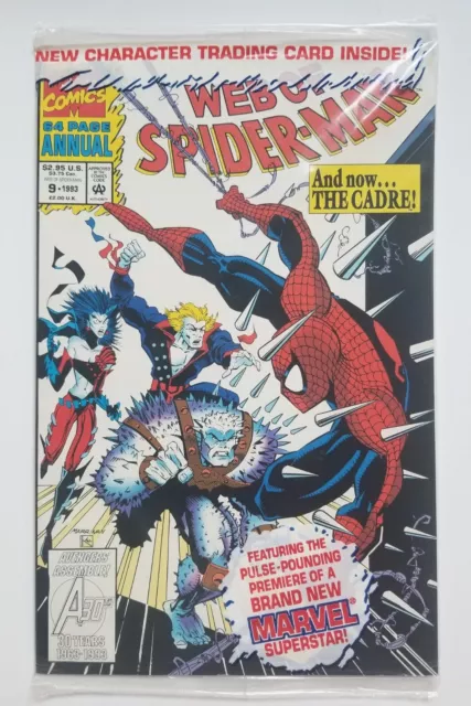 Web of Spider-Man Annual #9 (Marvel Comics 1993) Sealed Bag w Cadre Trading Card