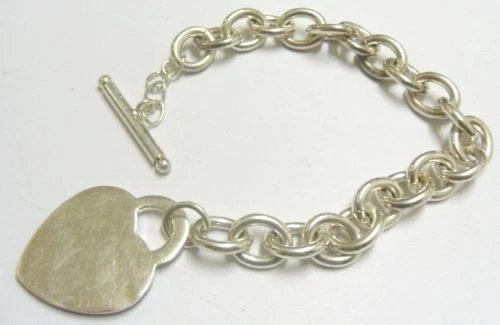 Bracelet Vintage Souple Argenté - Maillons Nacrés Abalone - Bijou Rare N°5848