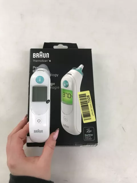 Thermomètre auriculaire infrarouge Braun Thermoscan 6, incomplet