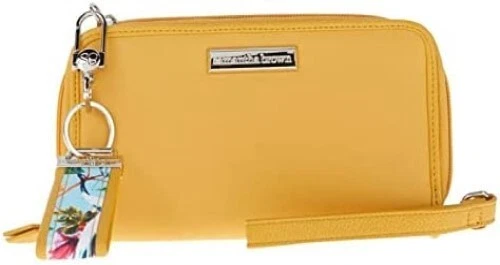 Samantha Brown To-Go Zip-Around Wallet Yellow - NEW