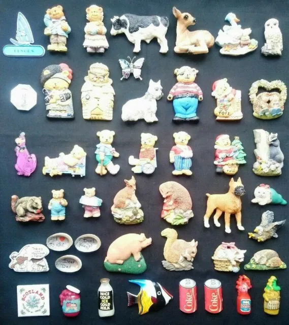 Fridge Magnets Cuggley Wugglies + Others Coke Teddies Pig Cow Dog Squirrel Cat