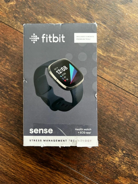 NEW FITBIT SENSE Advanced Activity Tracker Smartwatch Carbon/Graphite ...
