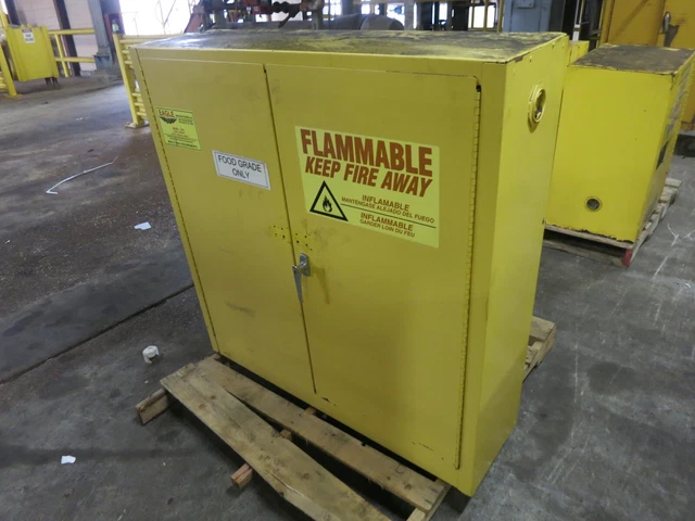 Flammable storage lab cabinet, approx. 30 gal. cap.