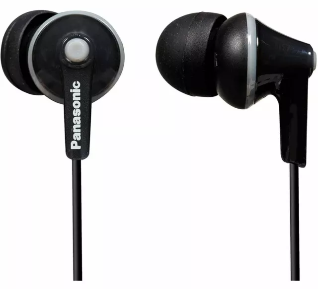 Panasonic RP-HJE125E In Ear Kopfhörer In Ear (Schwarz)