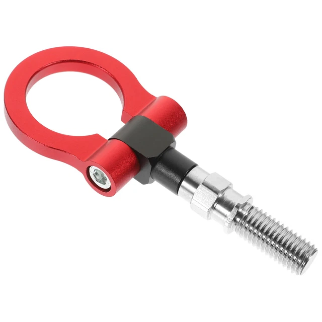 Anello gancio rimorchio auto anteriore lega di alluminio anello racing turbo rosso