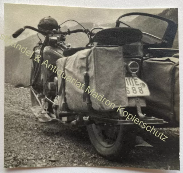 orig. Foto Motorrad Oldtimer alte Fotografie um 1940