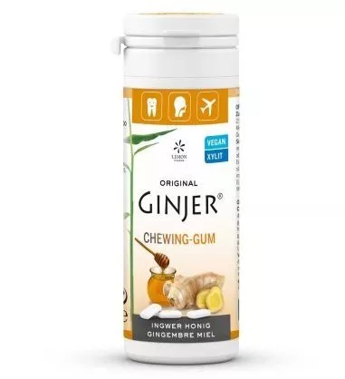 Ginger gomme da masticare zenzero miele xilitolo stevia originali GINJER vegan