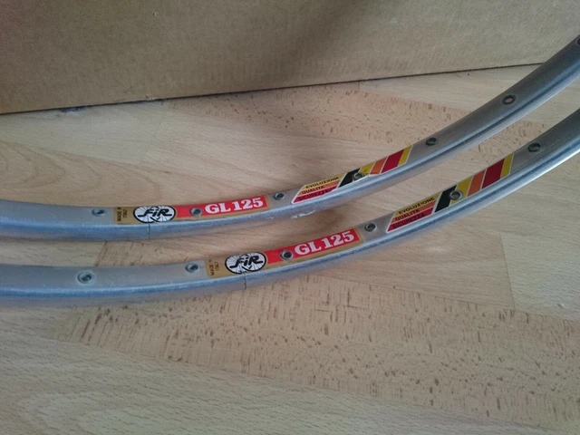 NOS GALLI FIANDRE RIMS 28 700c 36H VINTAGE TUBULARS ROAD RACING VÉLO