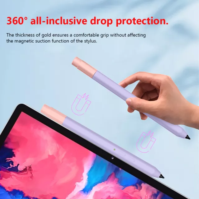 T# Silicone Case for Xiaoxin Pad/Pad Pro Touch Pen Case (Purple)