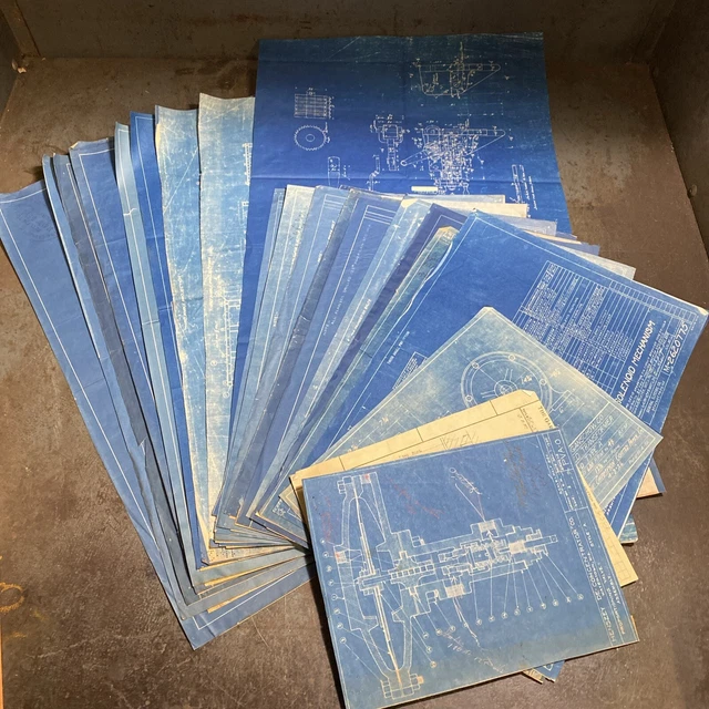 Asc Bluebrints ANTIQUE INDUSTRIAL BLUEPRINTS And Schematics For Industrial ...