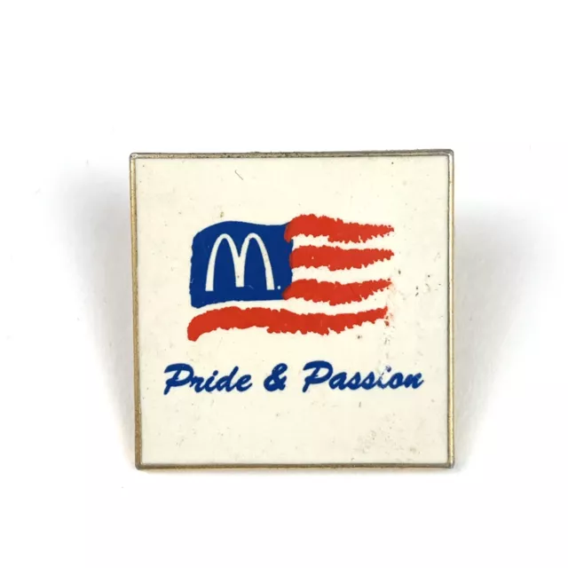 McDonalds Pride And Passion Employee Lapel And Hat Pin Collectable American Flag