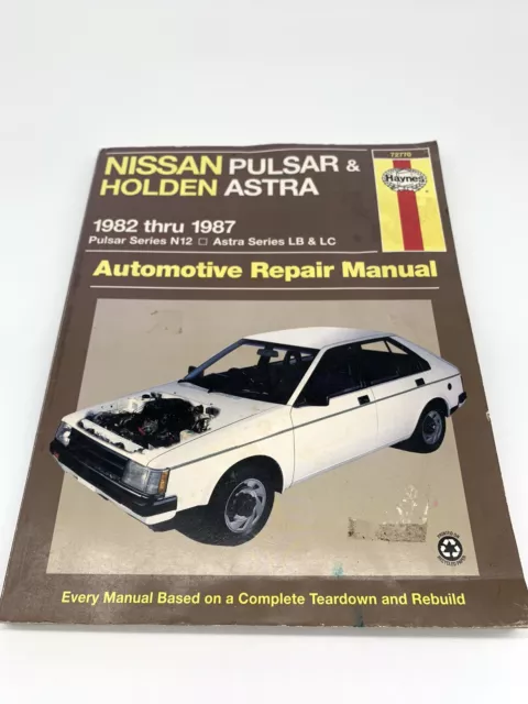 Nissan Pulsar & Holden Astra Automotive Repair Manual Haynes