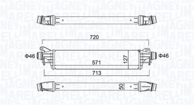 MAGNETI MARELLI Ladeluftkühler LLK Intercooler Kühler Ladeluft 351319205880