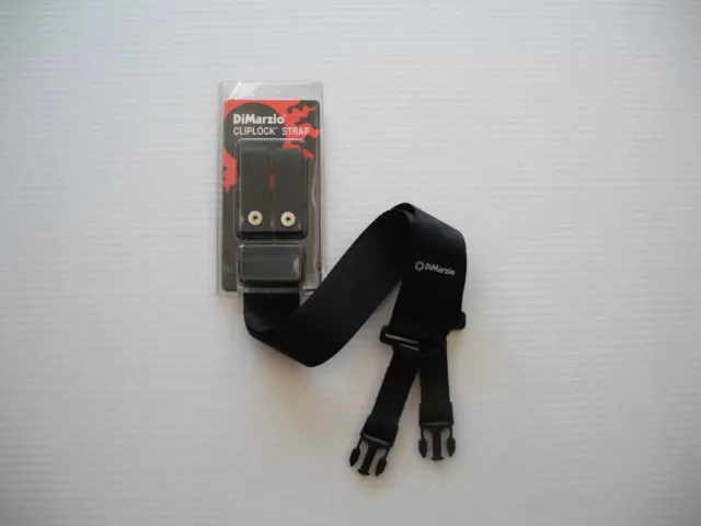 Dimarzio Nylon Cliplock Strap 2 Inch Wide Black Dd2200