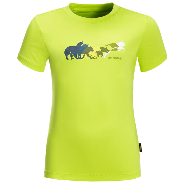 Jack Wolfskin Ragazza Tweeting Birds Freizeitshirt Top Sport All'Aperto
