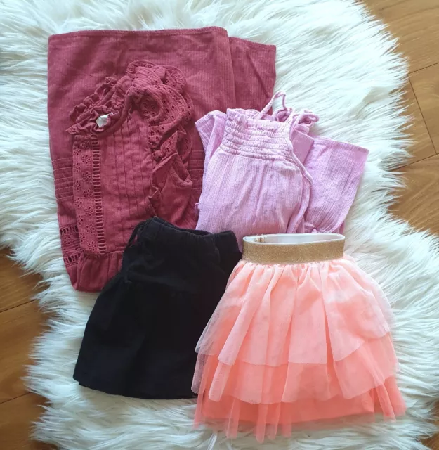 Size 6 girl's summer clothing bundle (x4) skirts dresses Cotton On Kids