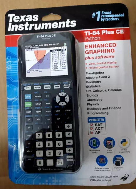 Texas Instruments TI-84 Plus CE Python Graphing Calculator Black New & Sealed