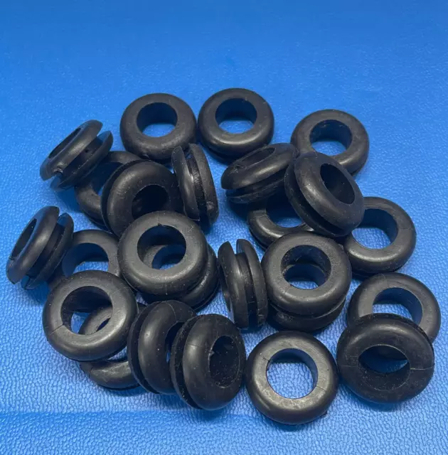 25pcs Gummi offene Tülle für Kabel 11mm Innendurchmesser