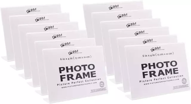 PHOTO BOOTH FRAMES 6X4 Acrylic Sign Holder | 6X4 Horizontal Stand up Slanted Sig