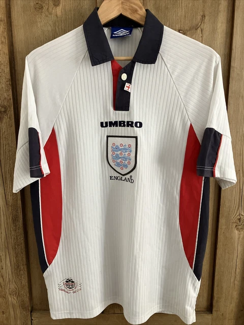 Maillot Umbro Angleterre Coupe Du Monde 2002 – Officiel – Taille L – Made In UK