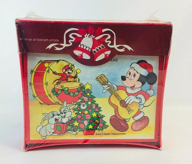 WALT DISNEY PRODUCTIONS Mickey Mouse Christmas Cards Box of 20